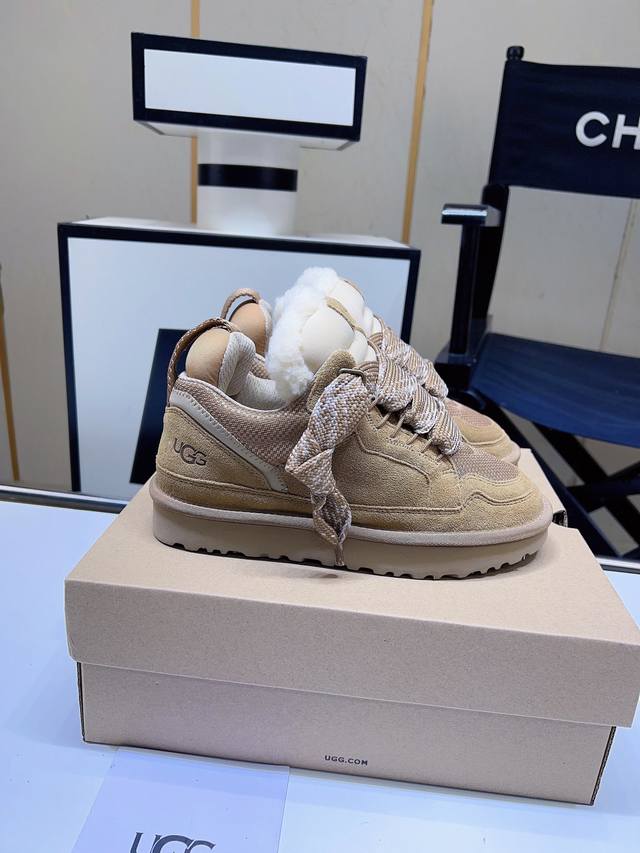 factory p batch p Ugg autumn new Mel casual shoes, wide band two colors optiona