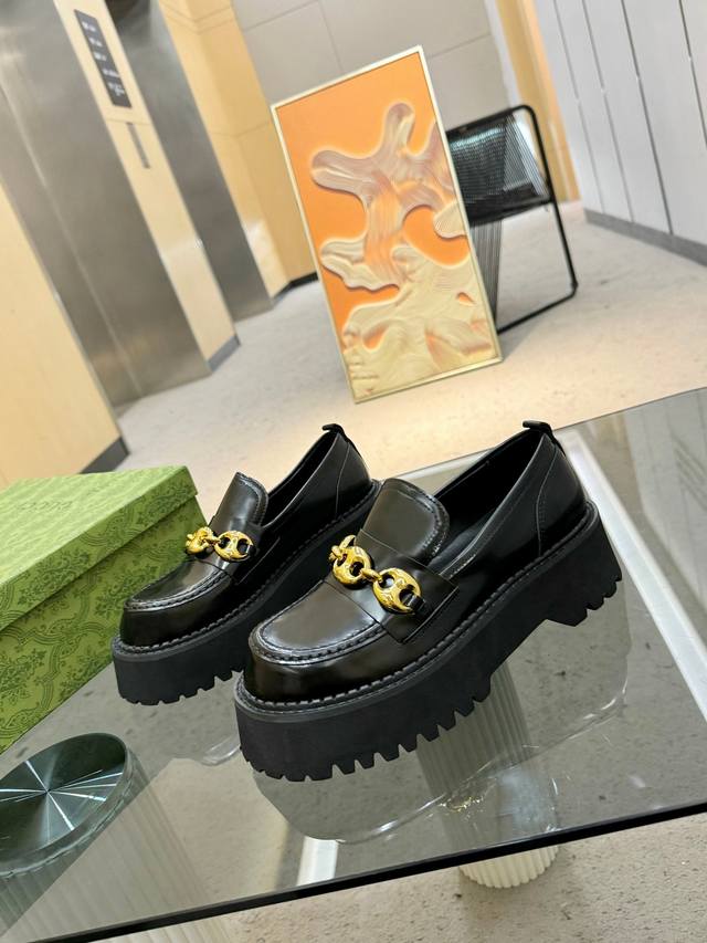 gucc*Ss24 New red and green webbing loafer boots button style [ ] Original last