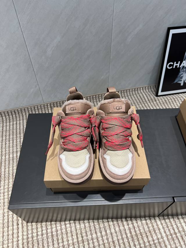 Factory: Exclusive top version Ugg~25Vs popular platform thick-soled casual shoe