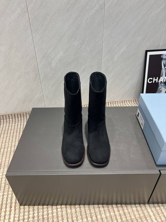 Factory: Exclusive top version prad*A Prada 25Vs early autumn latest hit boots