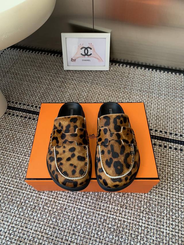 Men's 50 Hermes Couple's Style H-House Cute Mules and Half-Slip Birkenstocks, T