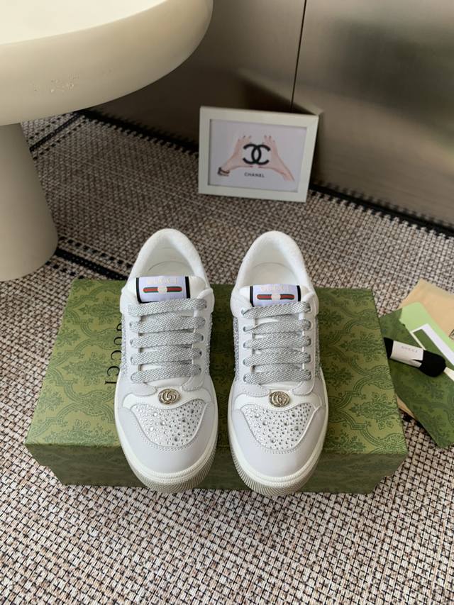 Gucci dirty shoes with new color matching, top version of early spring style, cr