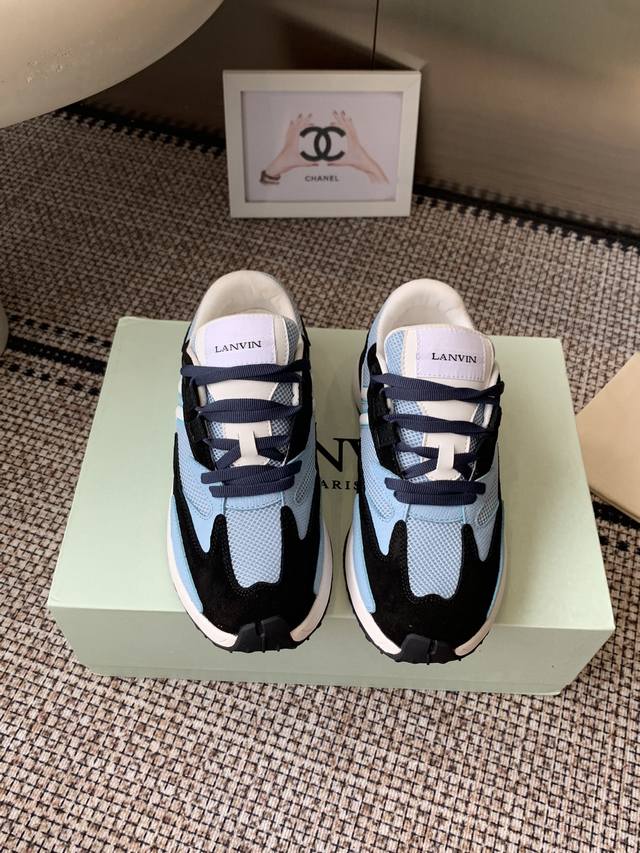 Lanvin's latest Jla series mesh thick-soled casual sneakers, a couple's style. O