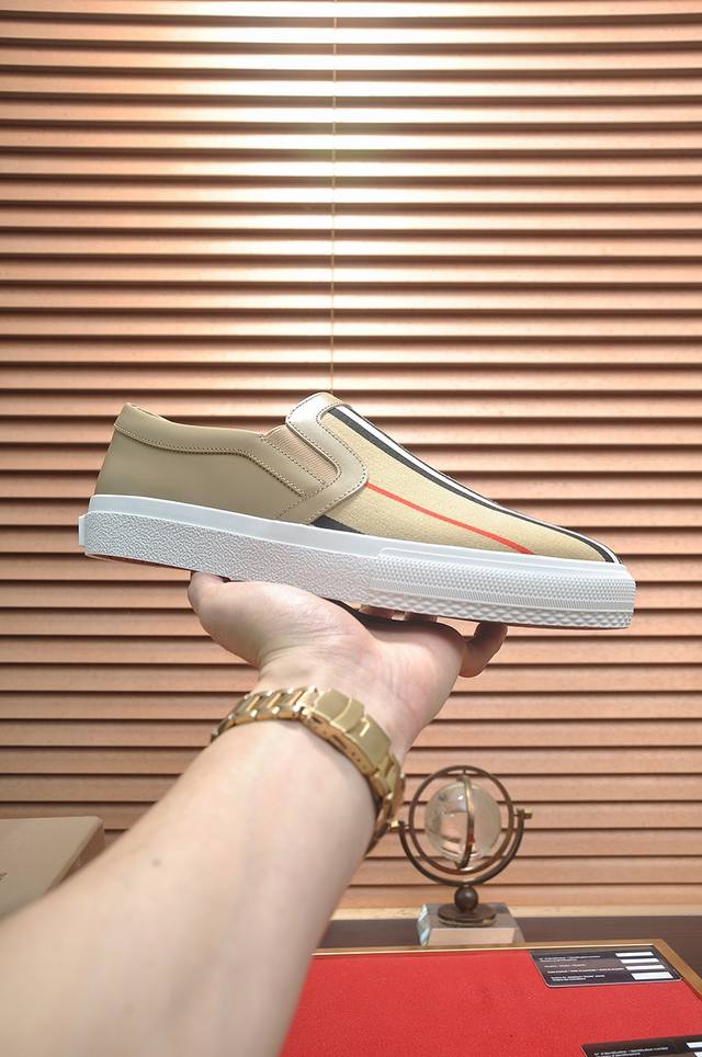 Factory price p Burberry classic low-top sneakers with cowhide lining | Importe