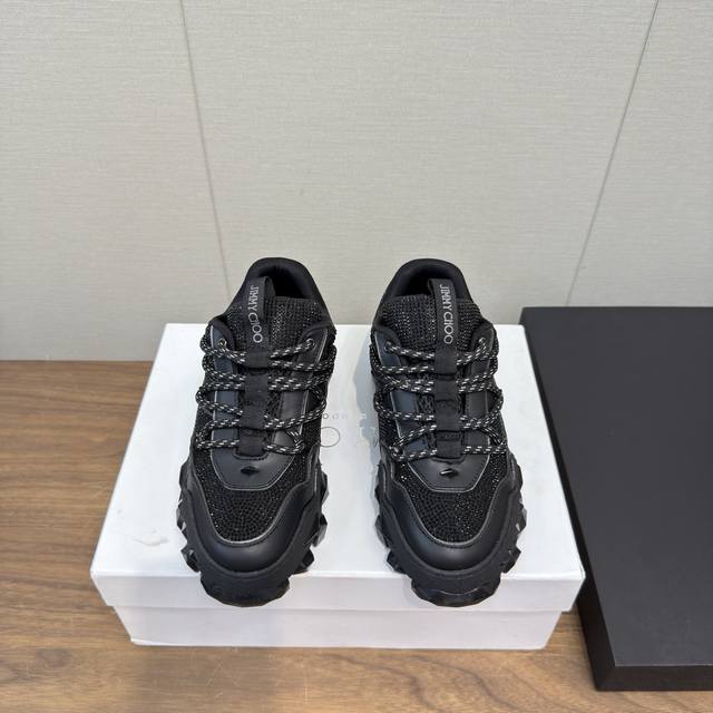 Jimmy Choo's new Diamond X II M series 2025 thick-soled dad sneakers are now ava