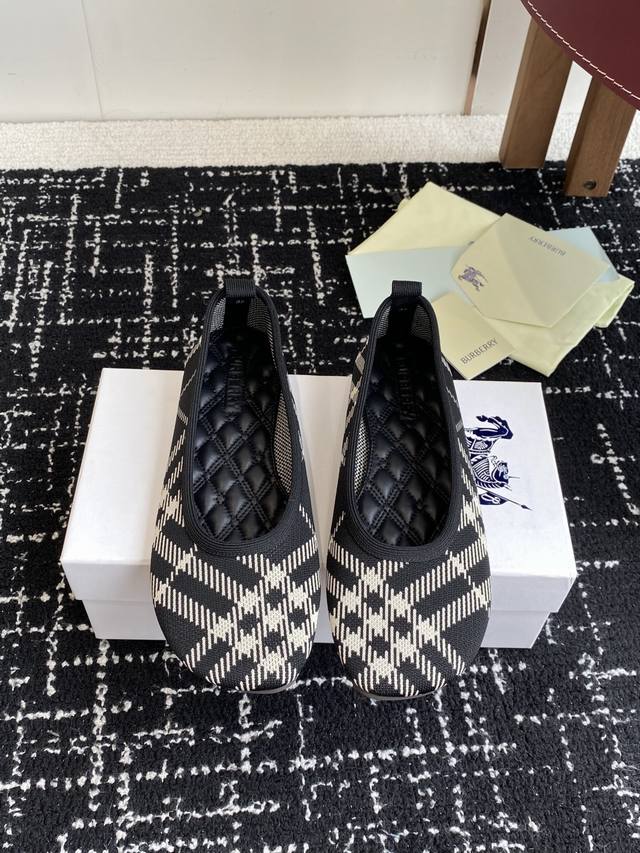 Dongguan-sourced Burberry diamond-patterned flats! French romance meets the warh