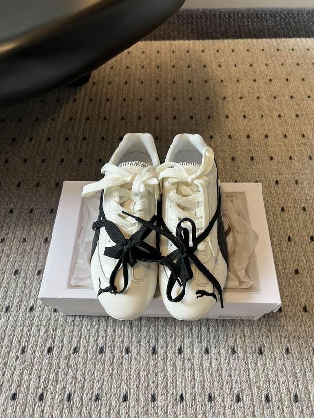 The Puma Ultrasoft Speedcats Rose sneakers, , are available in two colorways: b The Puma Ultrasoft Speedcats Rose sneakers, , are available in two colorways: b