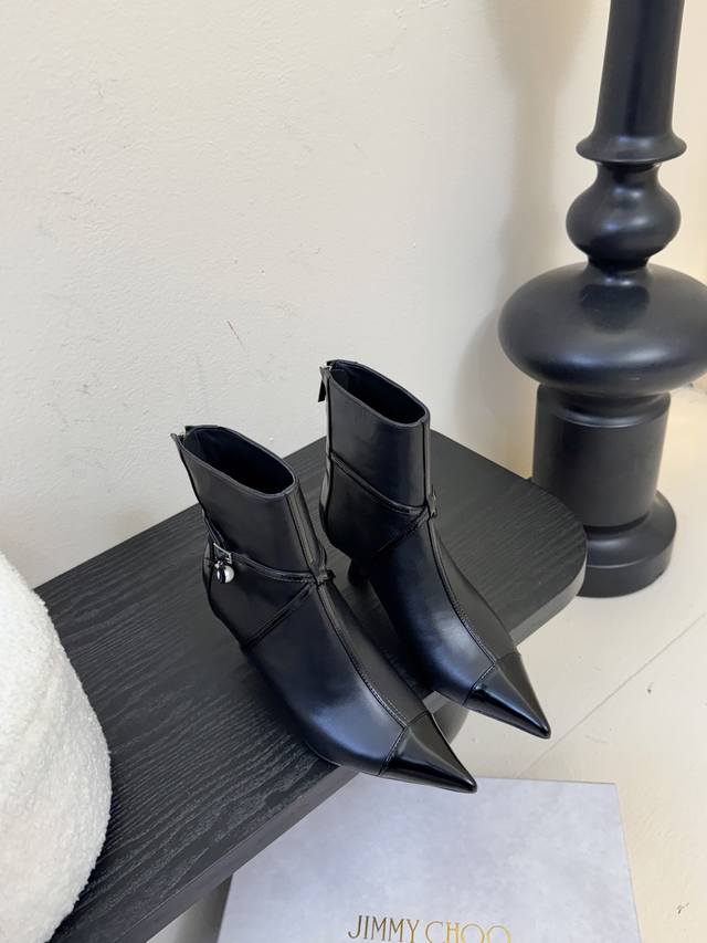 Jimmy Choo's latest pointed-toe ankle boots are available now! The lace-up desi