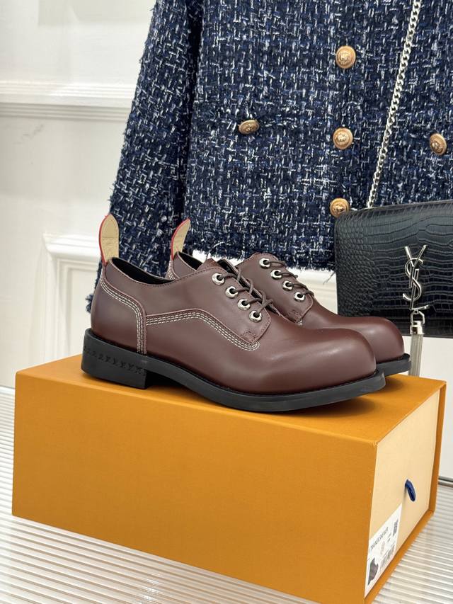 New Derby shoes from Donkey Brand, men's leather shoes, thick-soled business la