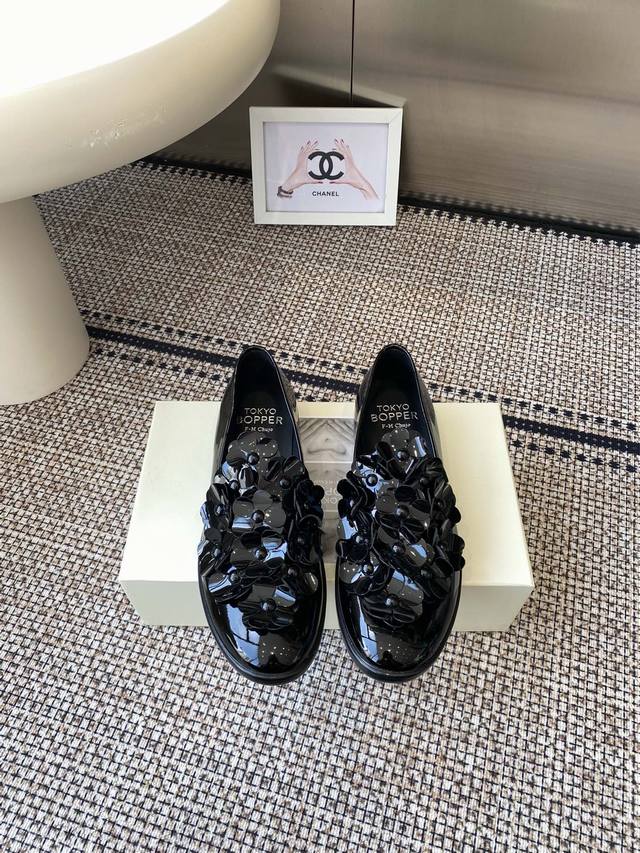 Tokyo Bopper 25Ss spring/summer new Pearl Mary Jane leather shoes from the niche