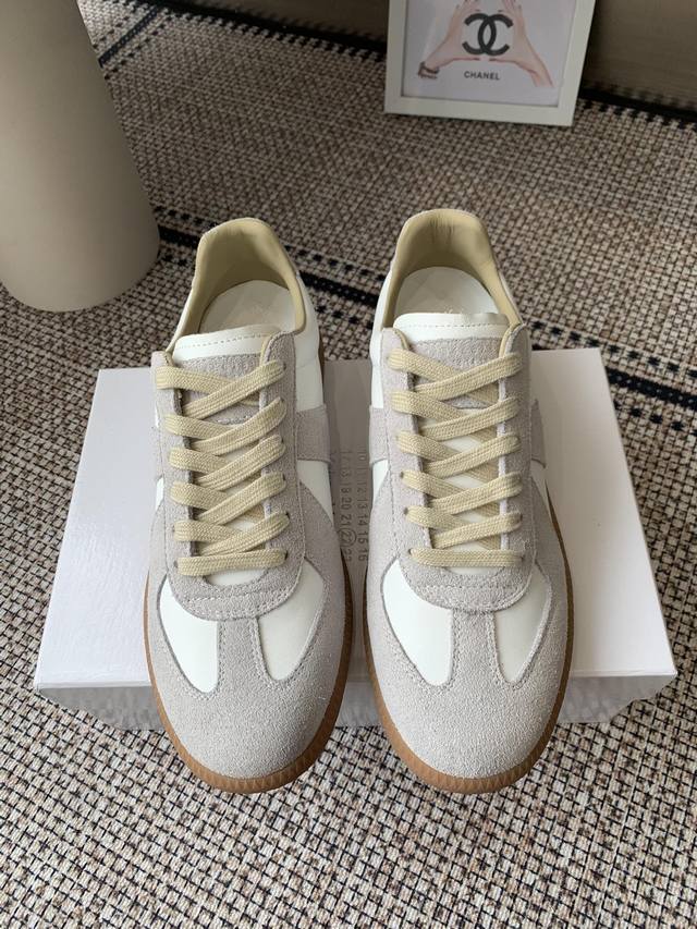Maisonmargiela Mm6 classic German training shoes, casual sneakers for couples.