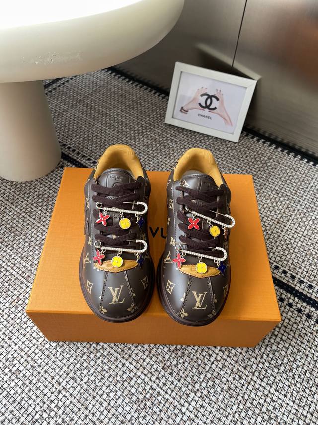 Top-tier women's and men's accessories 120! Louis Vuitton 25Ss new cute sneakers