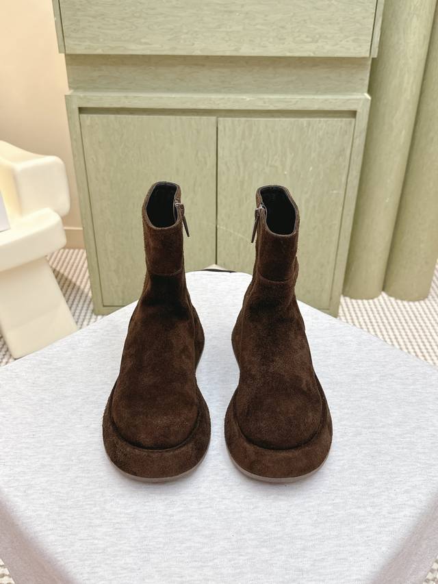 Shopping-agent-level | D0013 The Row genuine leather French retro round-toe min