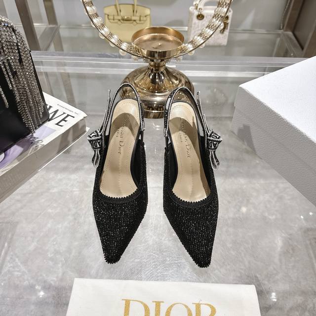 Factory Dior 2025 Fall/Winter New Bling...Bling... Crystal Shoes Capture Series