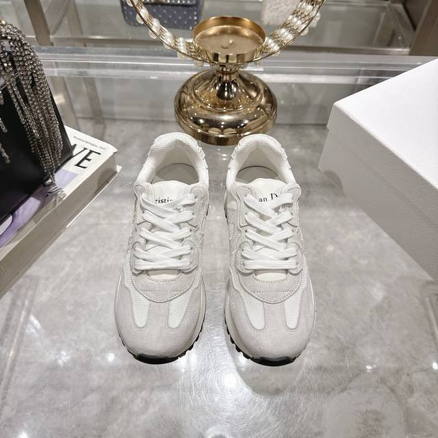 Factory Price p Dior Dior D's 2025Ss lace-up new preppy-style fashion casual sh