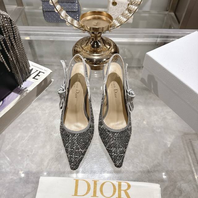 Factory Dior 2025 Spring/Summer catwalk new Bling...Bling... crystal shoes Capt