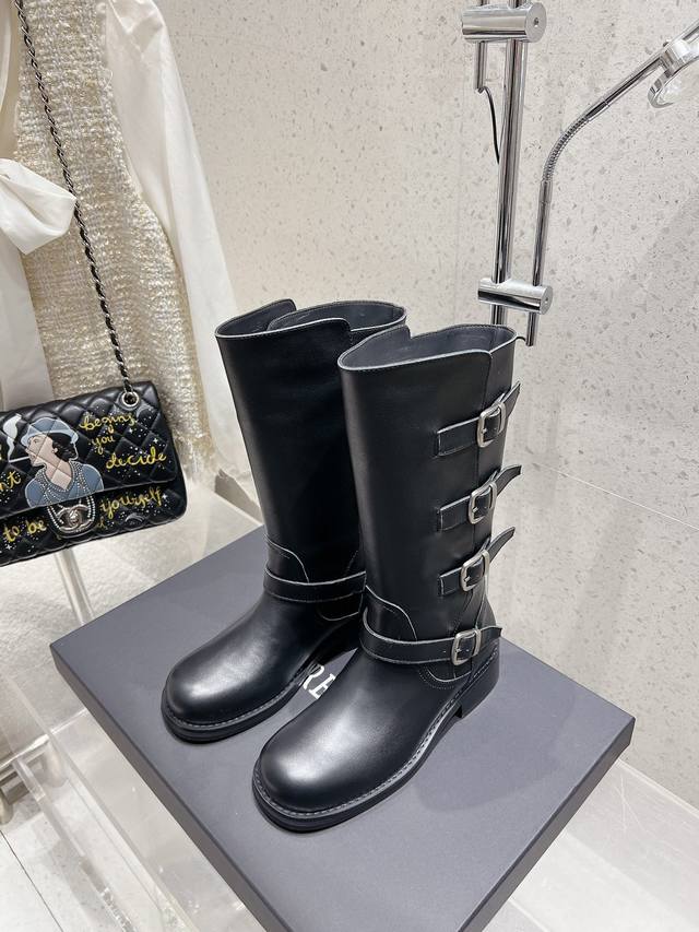 Shopping agent-level Atelier Edition 24Ss niche brand new mid-calf Martin boots