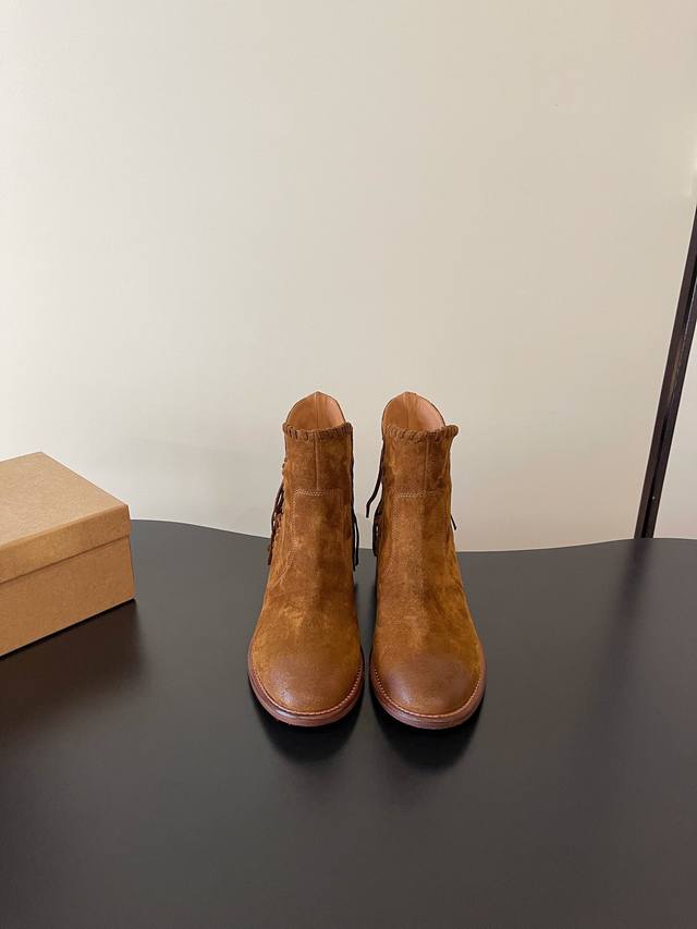 Latest niche brand tassel style washed retro Chelsea pleated derby handmade shoe