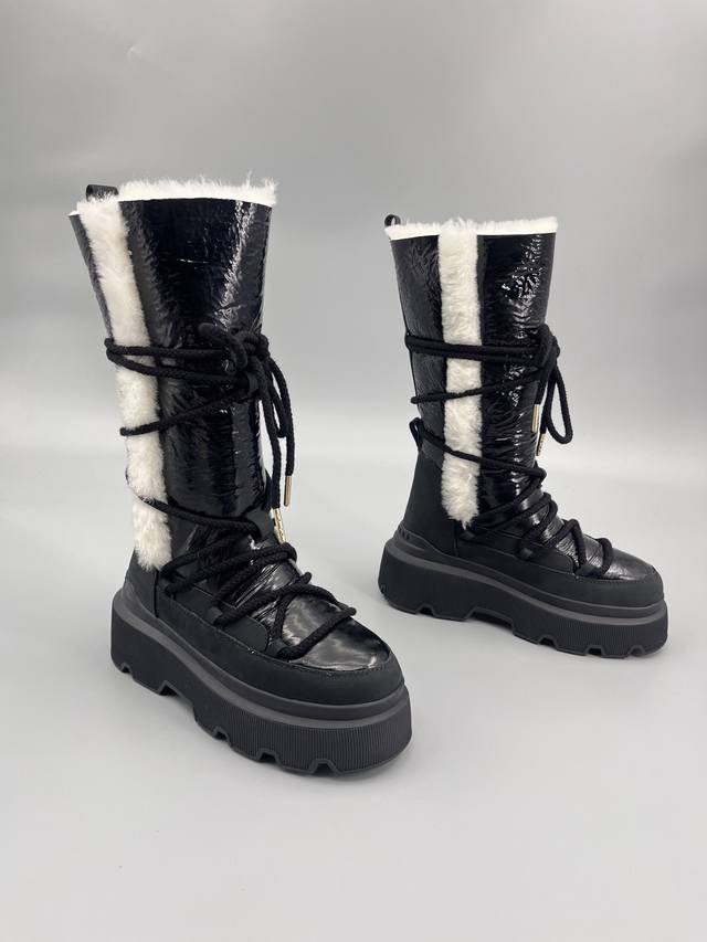 Inuikii 's cold beauty from Switzerland Inuikii leather and fur integrated non-s