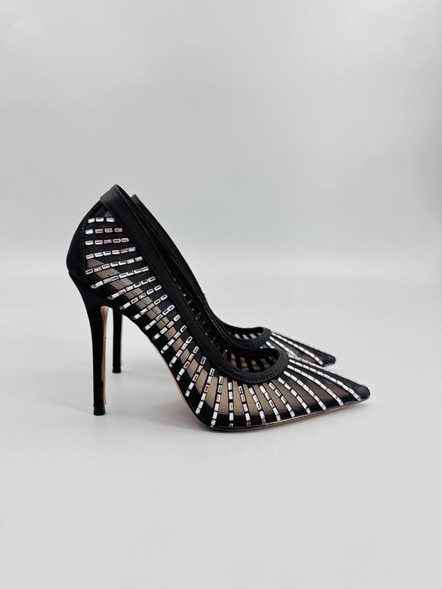 Aquazzura Large Pineapple Sequined Laser High HeelsThe latest 2025 Spring/Summer