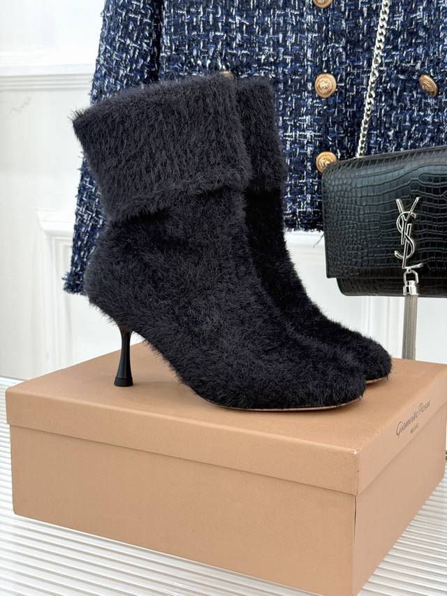 Factory Price: Gianvito Rossi 25Wf New Fall/Winter Knitted High-Heeled Sock Boo