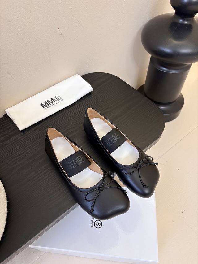 Maison Marginal* Mm6 Flat Apple Toe Ballerinas Autumn/Winter 2025 Margiela's des