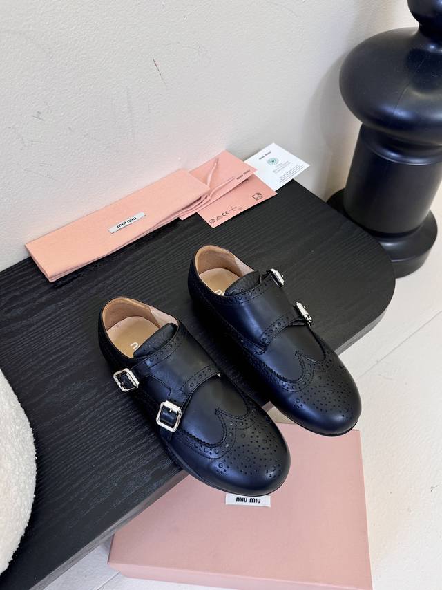 G261 What you see is what you get top quality Miu Mi* 25Fw Deck Shoes suede Mary