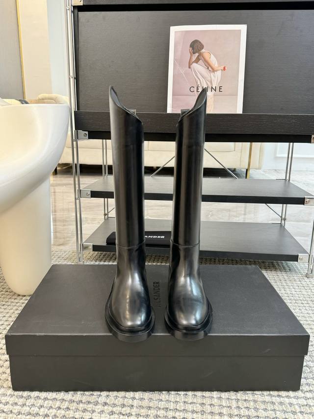 Jil Sander Chelsea boots, knight boots, long bootsMinimalist super soft and comf