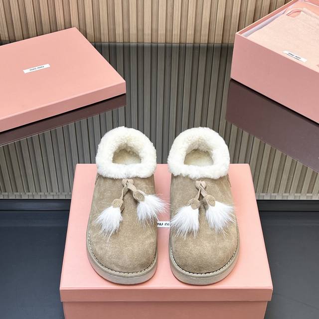 High version Miu Miu's Korean-style super popular little potato snow boots are h