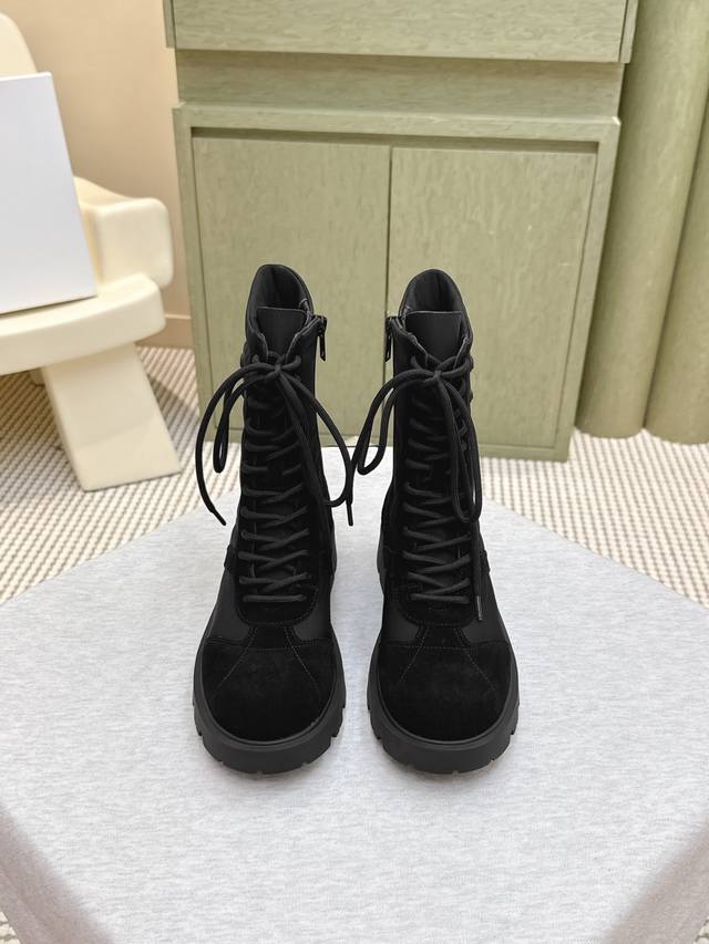 Shopping-level | D312 Celine 2025 Recommended Maillard Foam Martin Boots Thick-