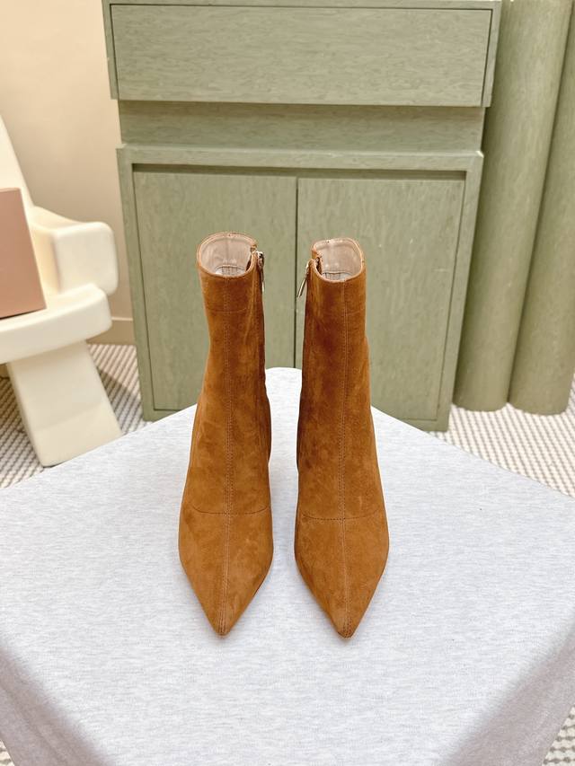 Shopping-agent-level | D0355 Gianvitorossi 25 Winter Pointed Toe Ankle Boots .