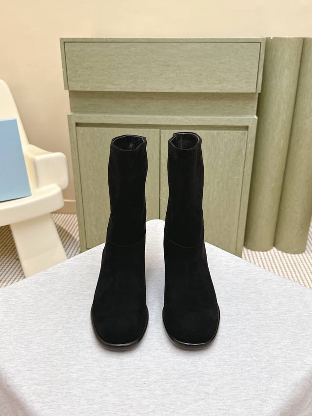 Purchasing agent level | D0165prada 25Ss Prada square-heeled ankle bootsA colle