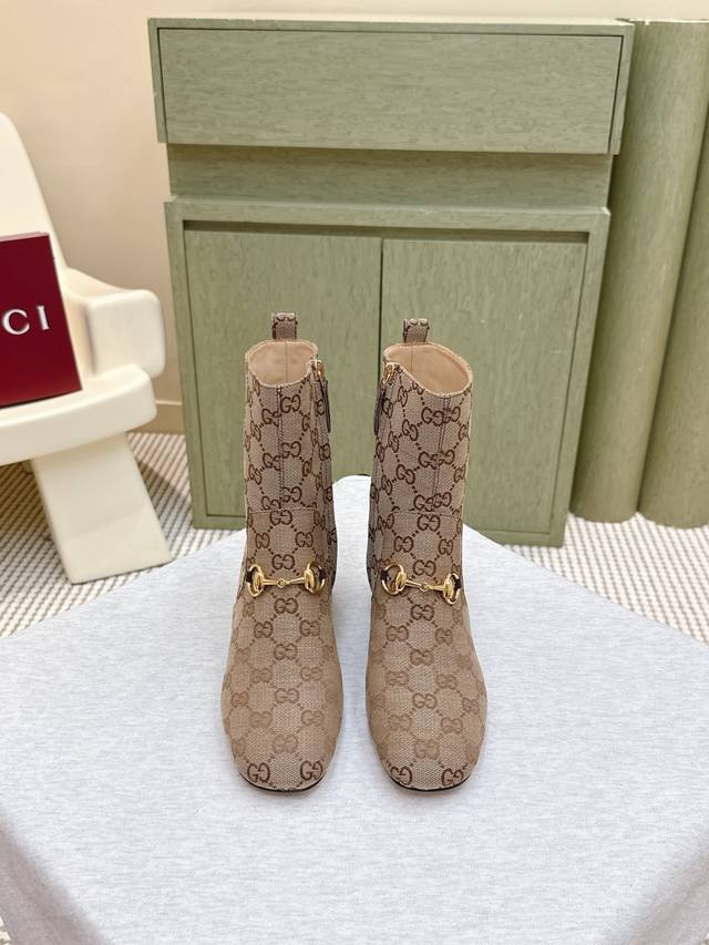 Shopping-level | D049 Gucci 25Ss Classic Horsebit Ankle Boots for Fall/Winter
