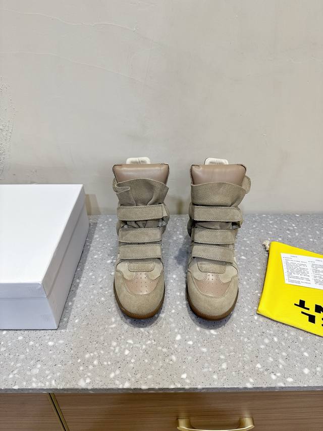 Isabel Marant 25Ss new autumn/winter heel-enhanced colorblocked casual sneakers.