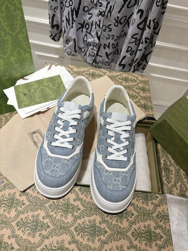 Factory Gucc 2025Ss new collection of thick-soled white sneakers, casual sneake