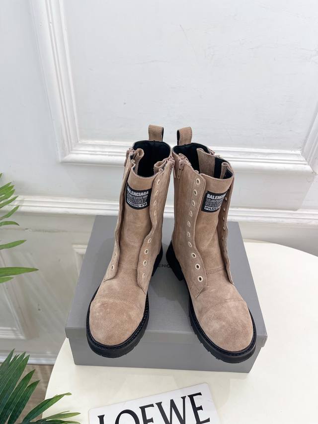 Balenciaga 25 2025 Fall/Winter New Arrival Couple's Thick-Sole Motorcycle Marti