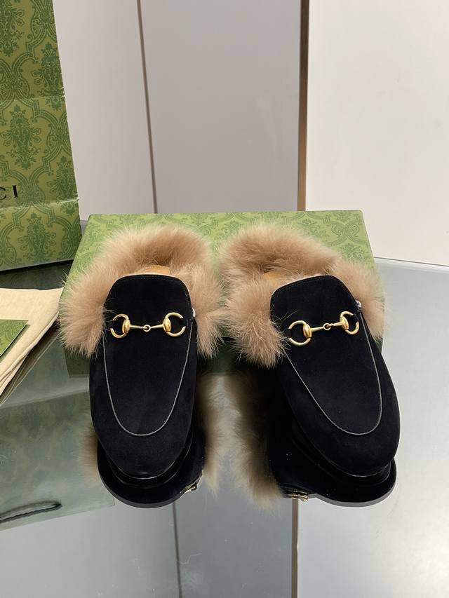 Gucci's eternal classic woolen loafers Gucci high-end woolen loafers original 1: