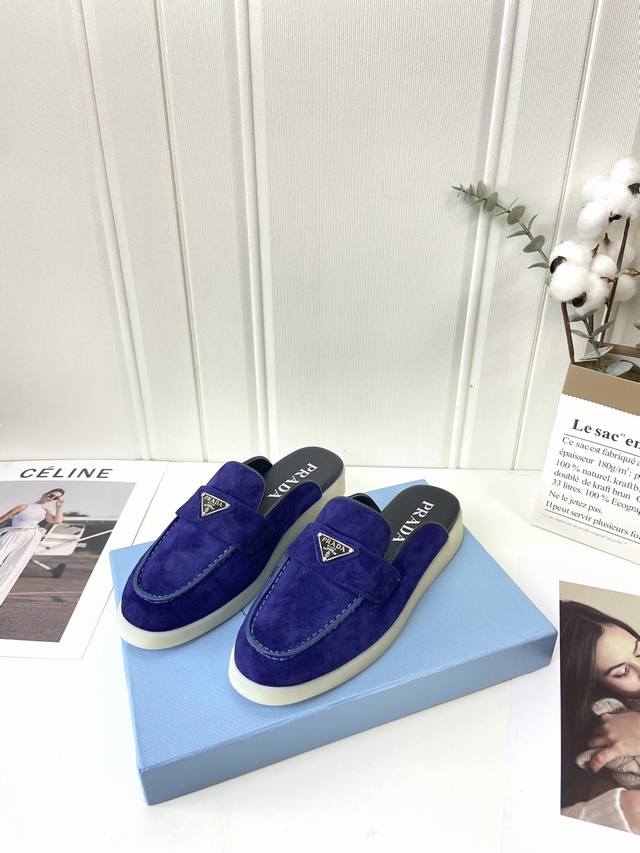 Couple's factory p batch men's 20 Prada New loafers Low-key luxury slip-ons, th