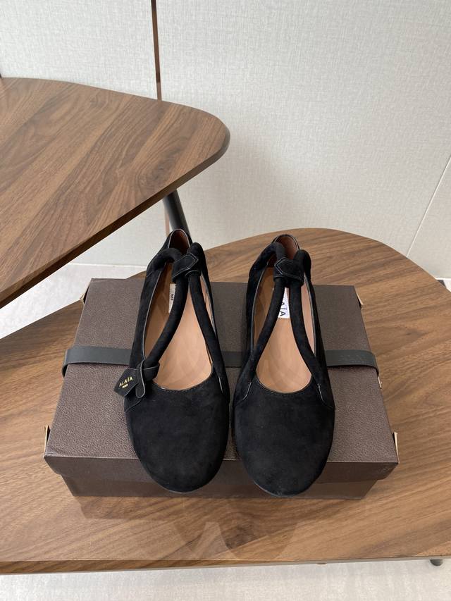 Alaia 25Ss Spring/Summer Ballet Flats. French high-end couture brand Azzedine Al