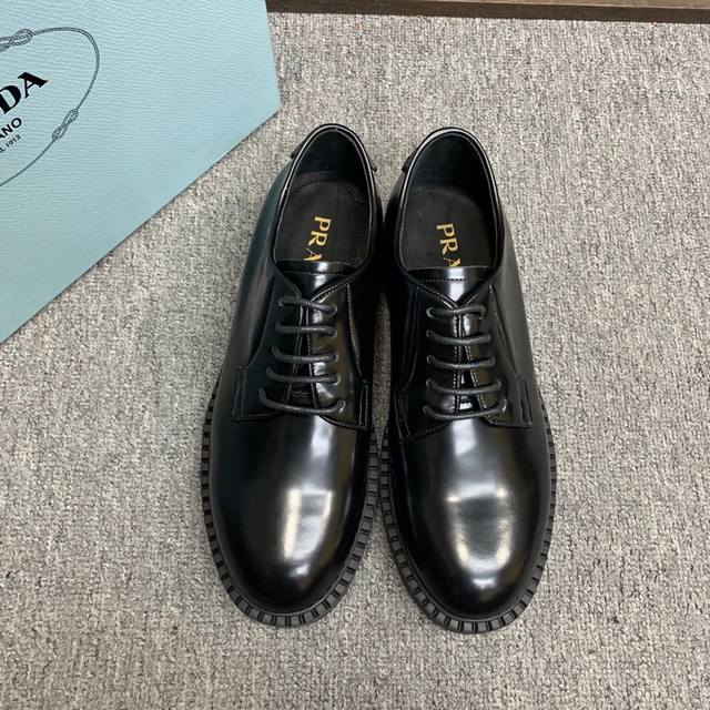 prada Prada couple casual leather shoes, 1:1 original purchasing quality, top qu