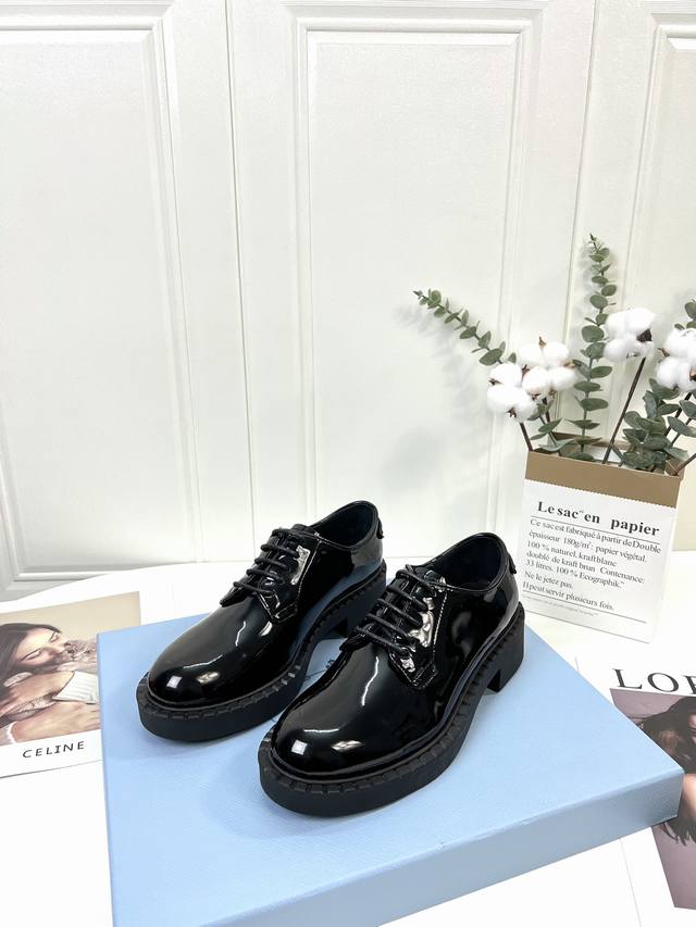 prada Prada couple casual leather shoes, 1:1 original purchasing quality, top qu