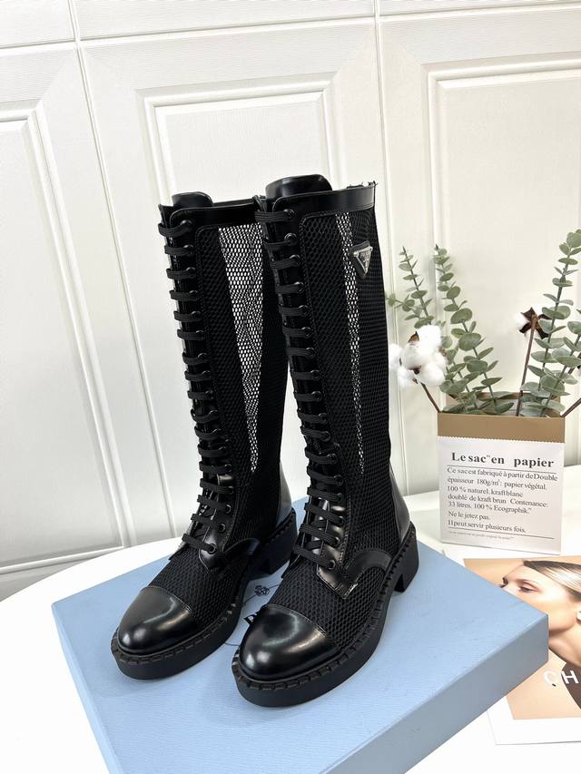 22Ss's latest prad mesh boots. Get the original 1:1 design with a custom-made, t