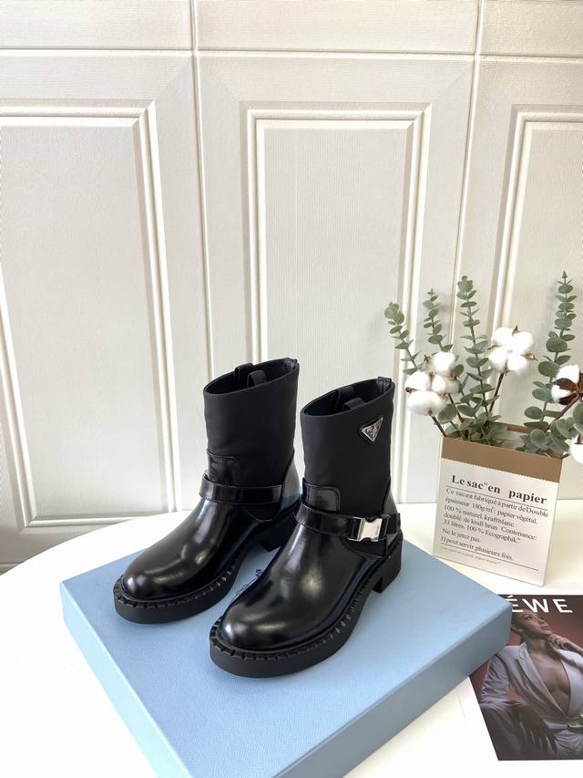 High version Popular p home dark series ~ prad-A new elastic boots slimming art