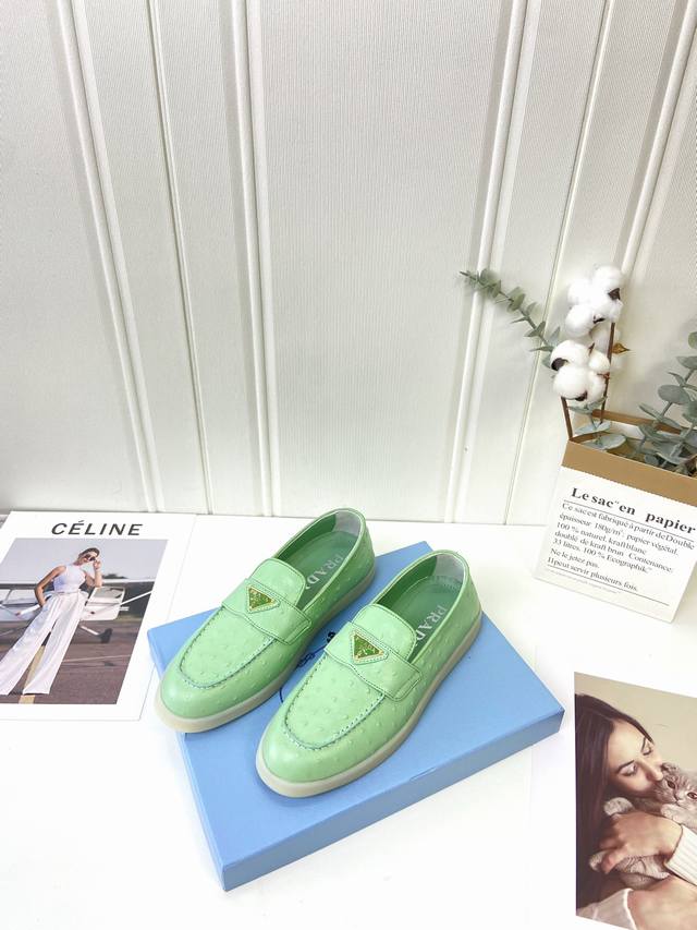 Factory batch men's size 20 Prada New loafers Low-key luxury slip-ons, the only