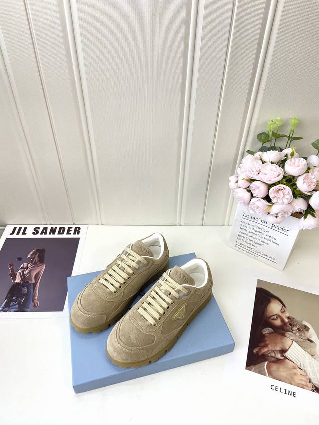 Factory p batch men 20 prad-A Prada V classic couple casual shoes series triang