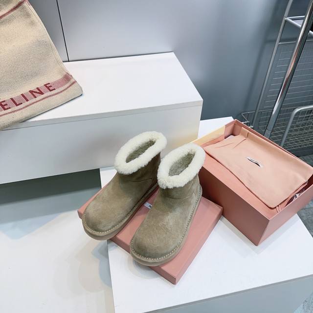 High quality factory delivery! Top quality Miu Miu 2025 new winter simple round- High quality factory delivery! Top quality Miu Miu 2025 new winter simple round-