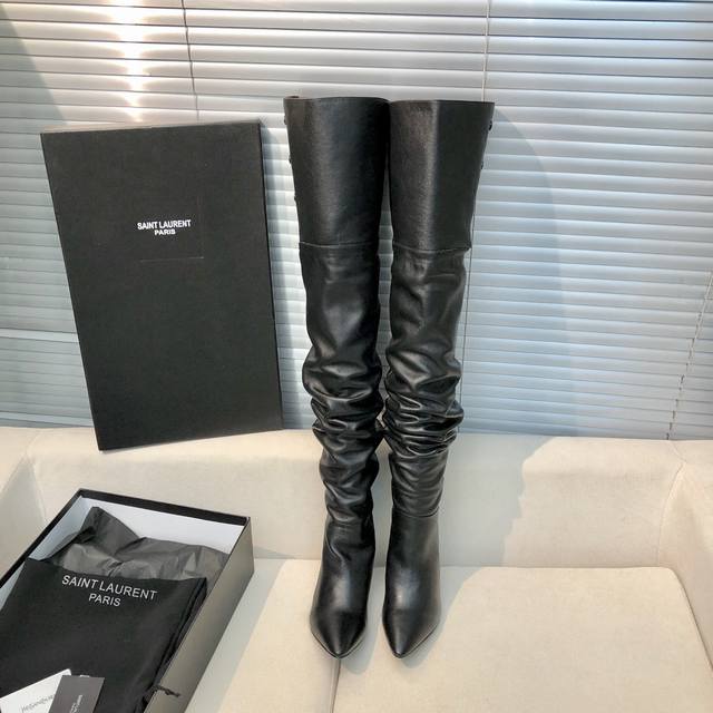Saint Lauren Ysl Custom-made Big King boots! The latest fall/winter style! Invin