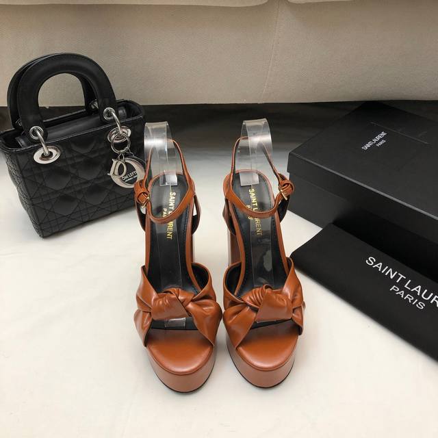 Brand new colors now available!!! Saint Laurent's signature high-rise platform