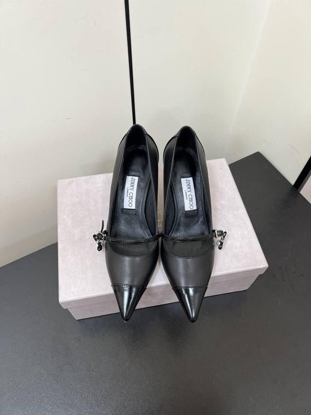 Jimmychoo2025Bs Spring and Summer New Products Counter Latest Aren pump200 Pearl