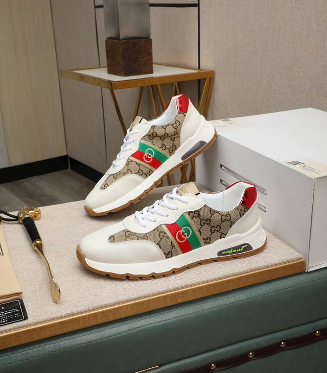 Factory direct price men's sports shoes, original Gucci spring collection, same